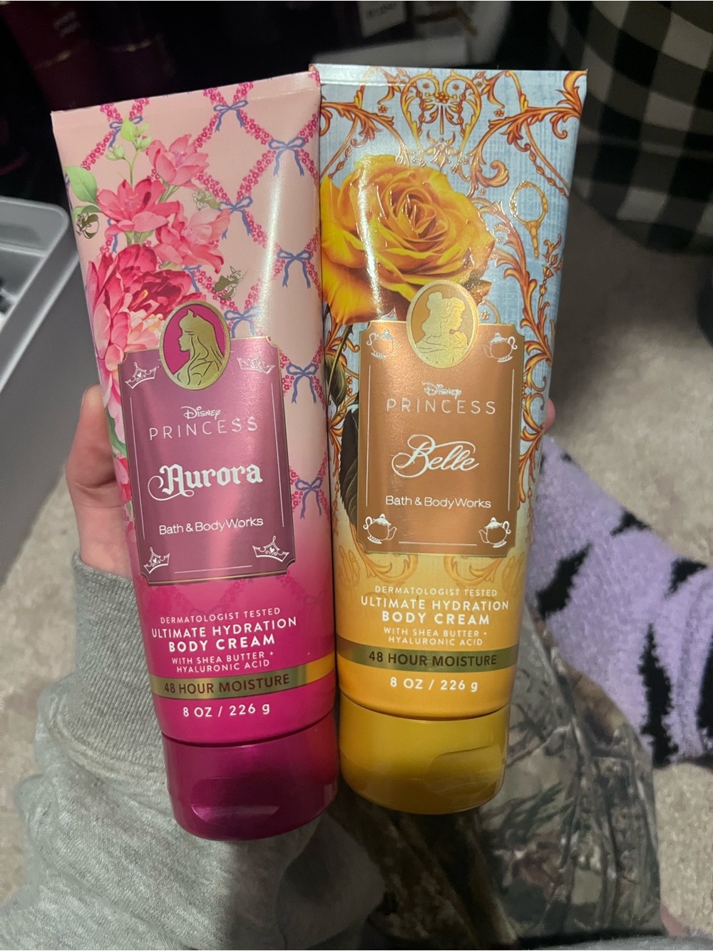 Bath & Body Works Disney Princess Aurora/Belle Ultimate Hydration Body Creams